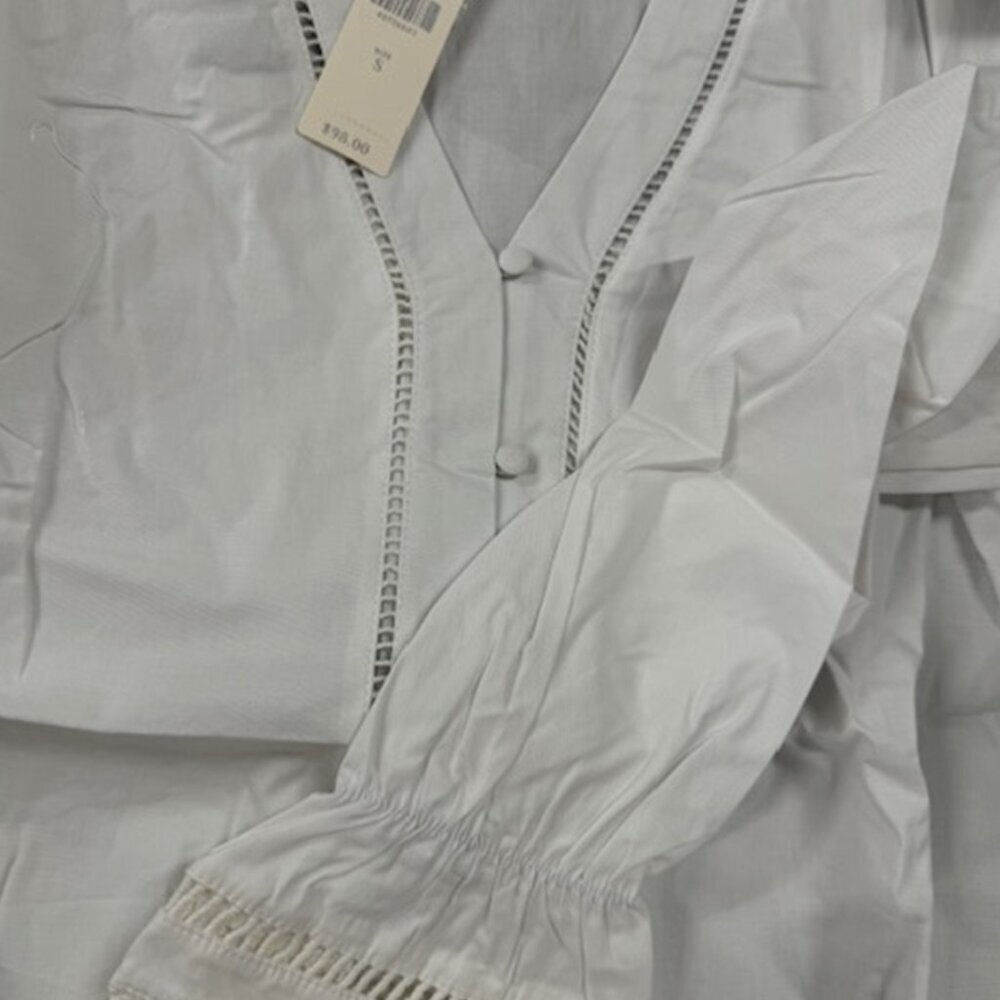 Anthropologie Hannah Poplin Blouse by ISLA MAUDE​ NWT - Picture 6 of 7
